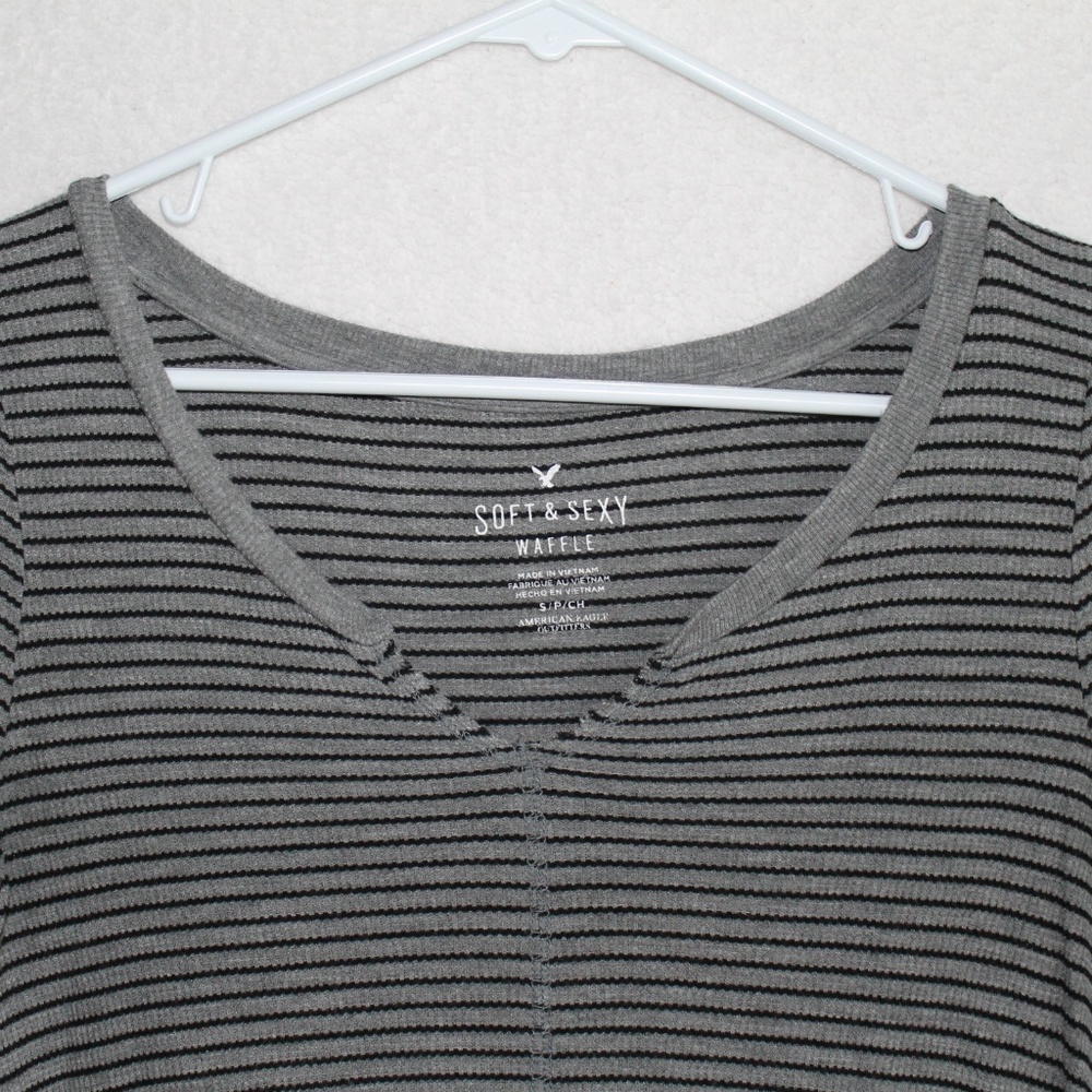 Long Sleeve, Stripes, Comfortable, American Eagle